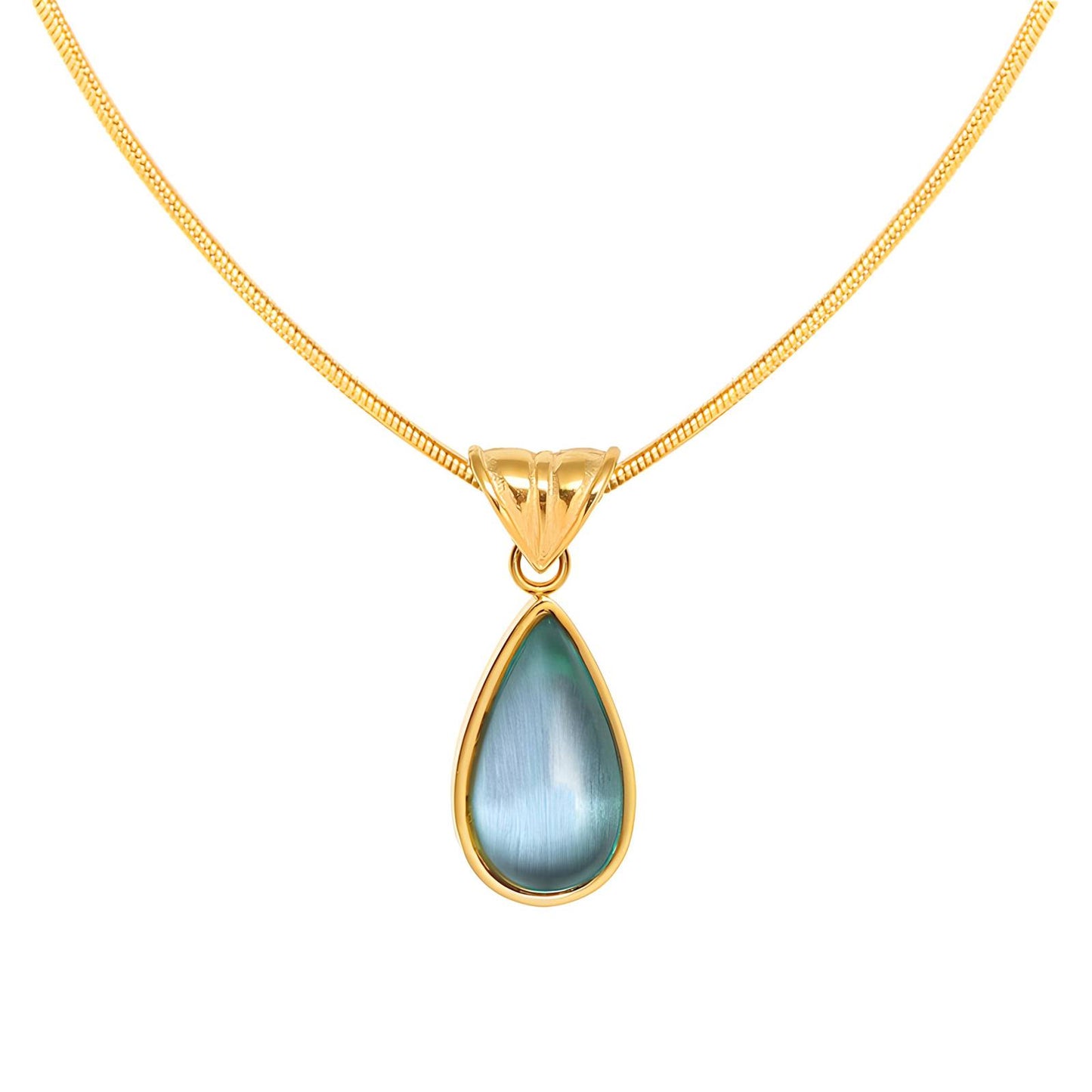 Necklace, 18K Gold Plated Steel