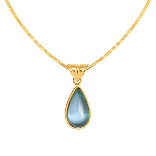 Necklace, 18K Gold Plated Steel